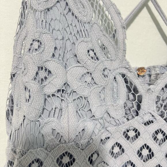 Free People Adella Slip Dress Lavender Lace Babydoll Fairy Boho Ruffles Sz Small - Picture 3 of 11